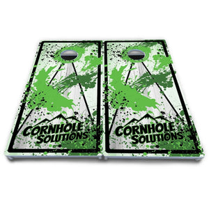 Paint Splatter CS Logo Cornhole Boards - All Weather Series Cornhole Solutions