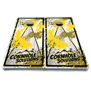 Paint Splatter CS Logo Cornhole Boards - All Weather Series Cornhole Solutions