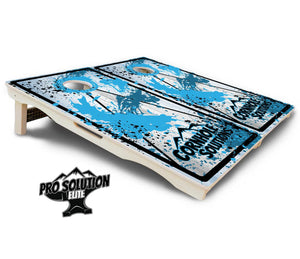 Paint Splatter CS Logo Cornhole Boards - Pro Solution Elite Series Cornhole Solutions