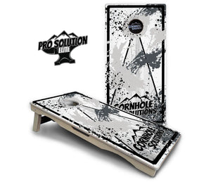 Paint Splatter CS Logo Cornhole Boards - Pro Solution Elite Series Cornhole Solutions