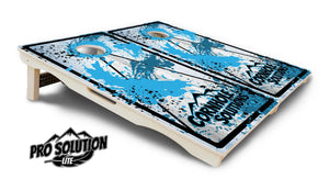 Paint Splatter CS Logo Cornhole Boards - Pro Solution Lite Series Cornhole Solutions