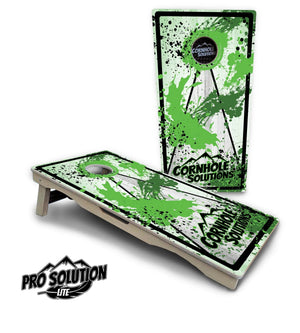 Paint Splatter CS Logo Cornhole Boards - Pro Solution Lite Series Cornhole Solutions