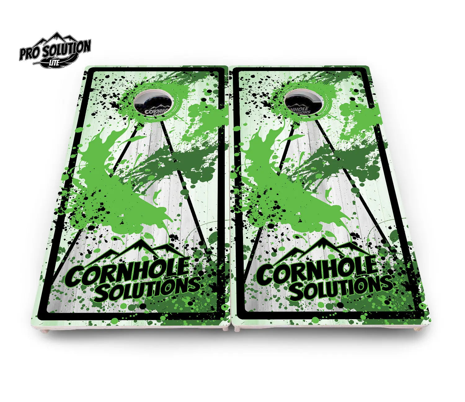 Paint Splatter CS Logo Cornhole Boards - Pro Solution Lite Series Cornhole Solutions
