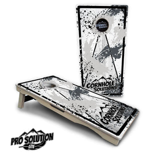 Paint Splatter CS Logo Cornhole Boards - Pro Solution Lite Series Cornhole Solutions