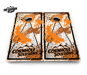 Paint Splatter CS Logo Cornhole Boards - Pro Solution Lite Series Cornhole Solutions