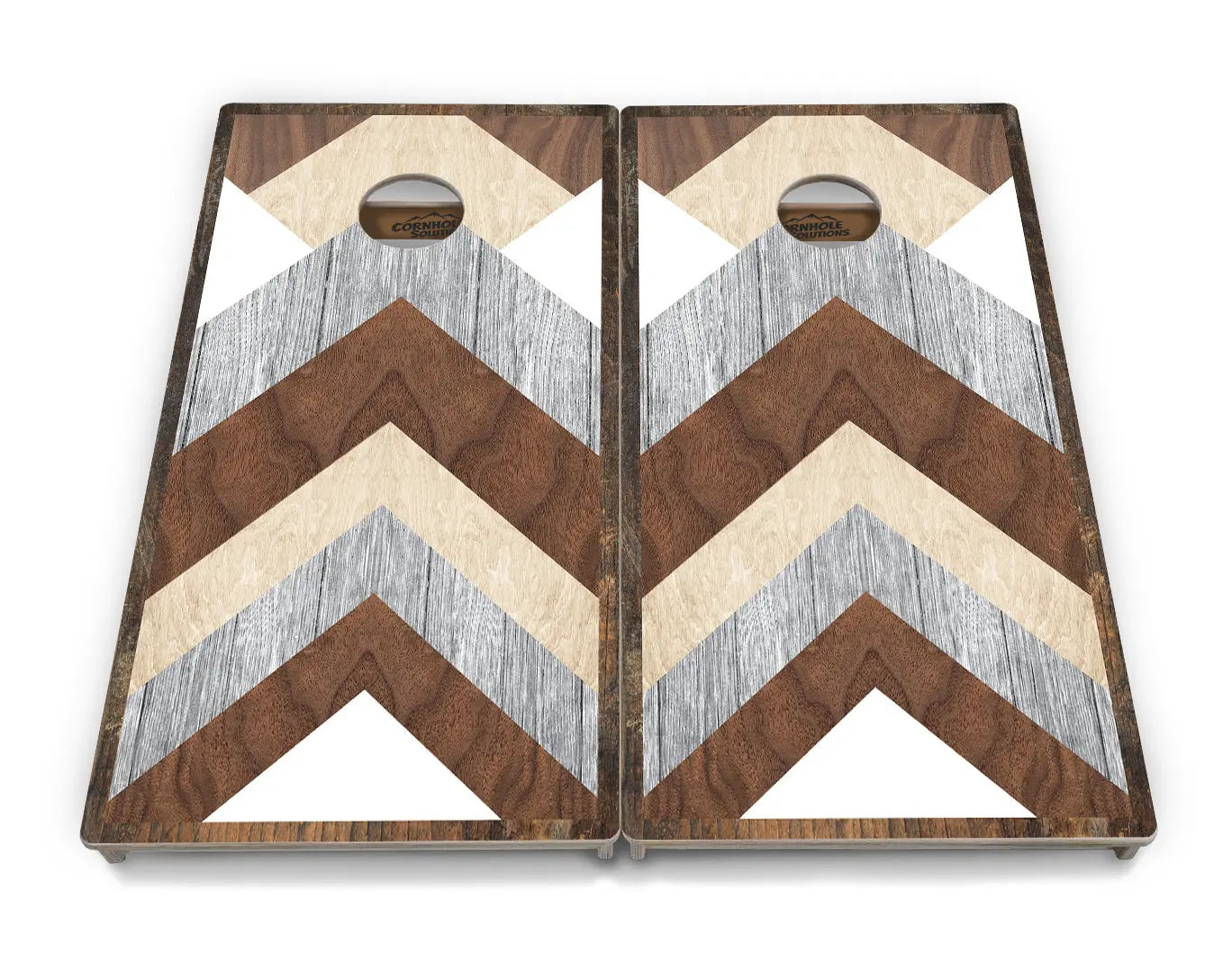 Pallet Wood Pattern Cornhole Boards - Professional Tournament Series