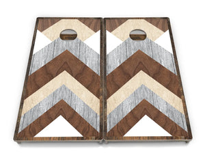 Pallet Wood Pattern Cornhole Boards - Professional Tournament Series