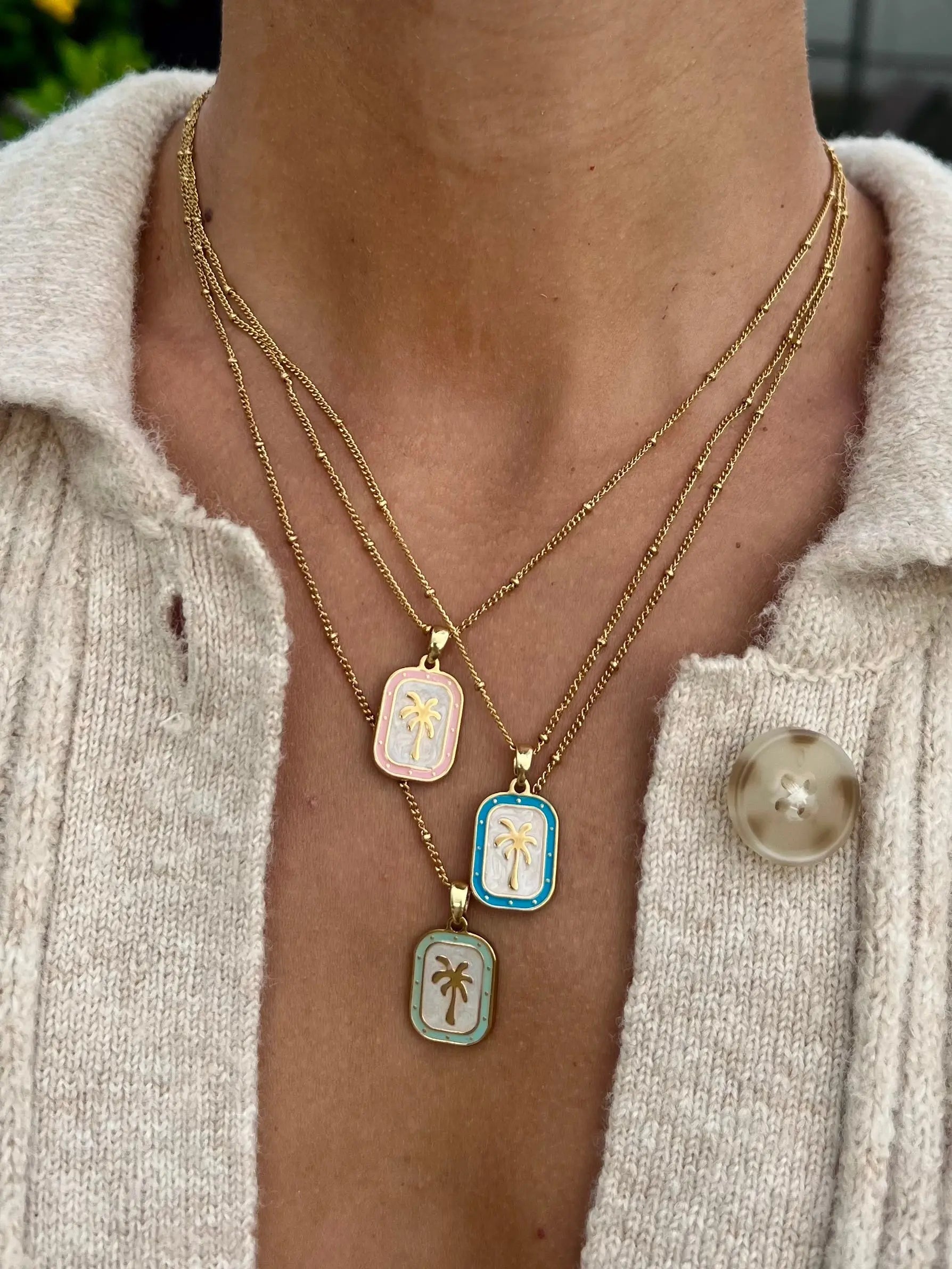 Palms Necklace - Green HALT