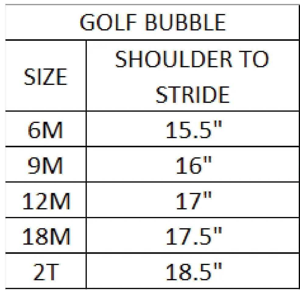 Par-Tee Golf Sunsuit Seven Lantern Lane