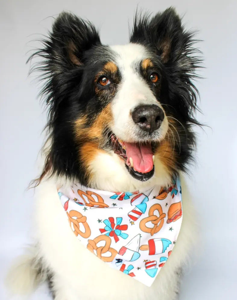 Patriotic Summer Dog Bandana Dog Bandana Co.