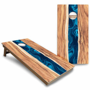 Patterned Background Cornhole Boards - Backyard Series Cornhole Solutions