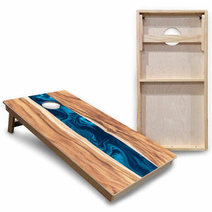 Patterned Background Cornhole Boards - Backyard Series Cornhole Solutions