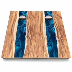 Patterned Background Cornhole Boards - Backyard Series Cornhole Solutions