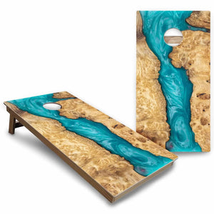 Patterned Background Cornhole Boards - Backyard Series Cornhole Solutions