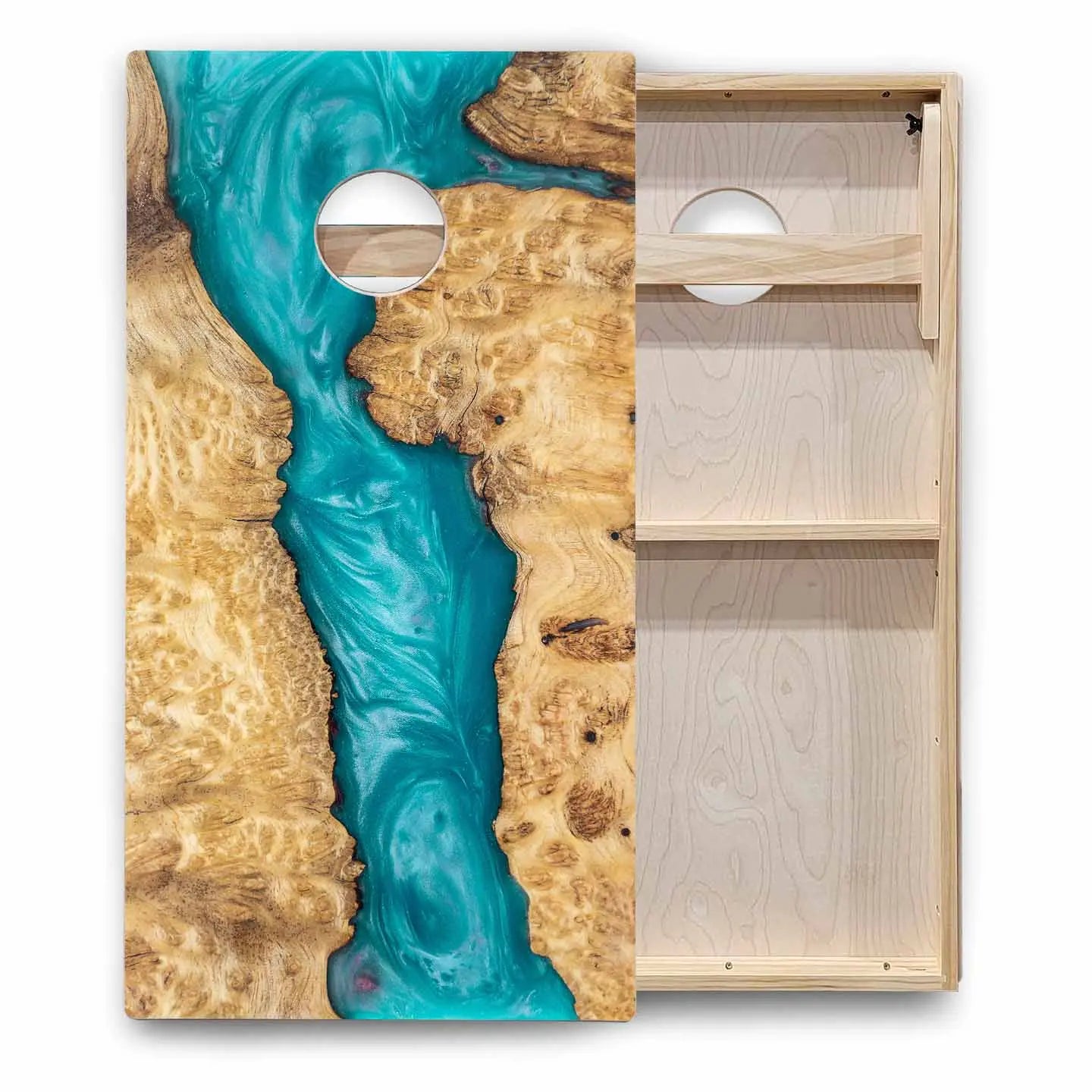 Patterned Background Cornhole Boards - Backyard Series Cornhole Solutions