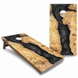 Patterned Background Cornhole Boards - Backyard Series Cornhole Solutions