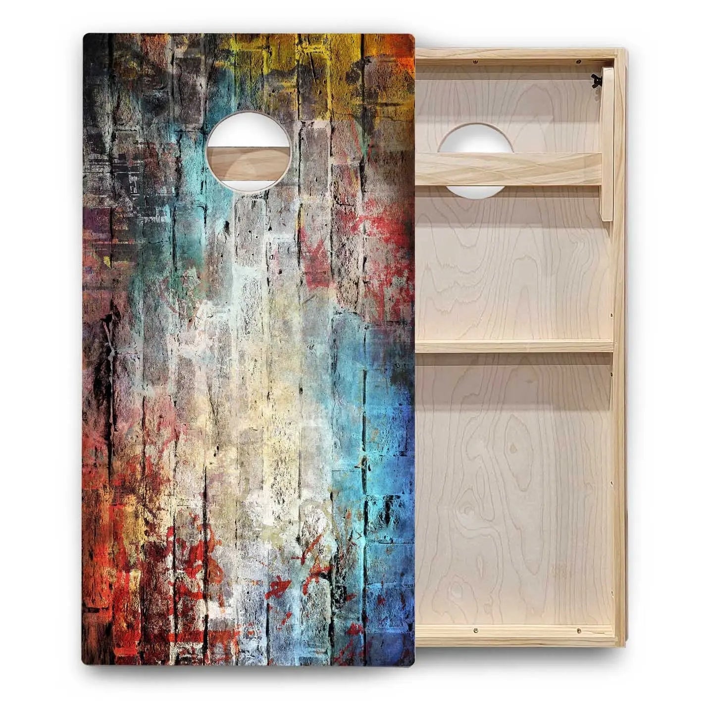 Patterned Background Cornhole Boards - Backyard Series Cornhole Solutions