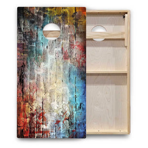 Patterned Background Cornhole Boards - Backyard Series Cornhole Solutions