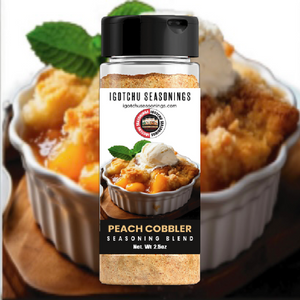 Igotchu Peach Cobbler Seasoning by Igotchu Seasonings, Southern food gift detail photo 2