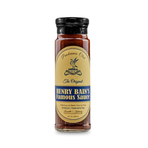 Henry Bain's Famous Sauce bottle from Pendennis Club, Louisville Kentucky