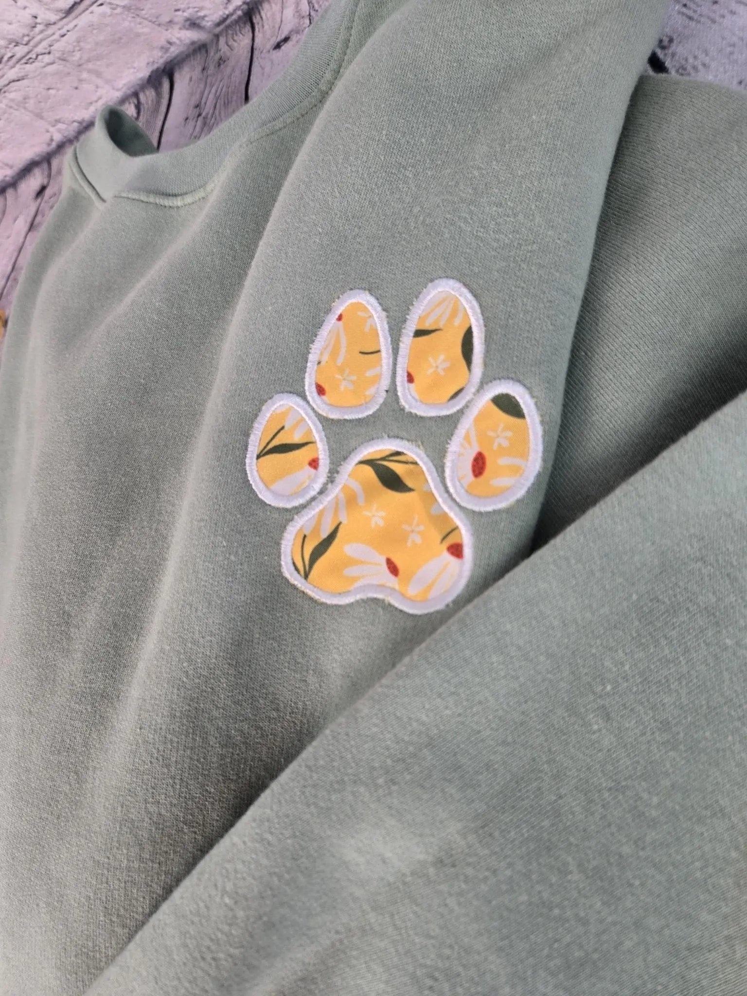 Personalized Dog Bandana With Matching Paw Print Sweatshirt EverLee Creations