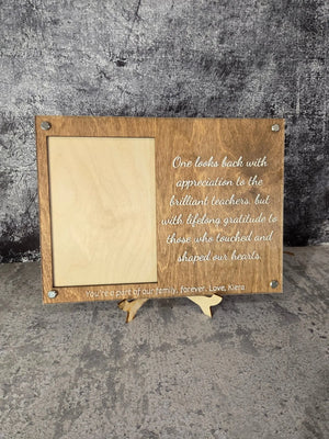 Personalized Engraved Picture Frame- Personalize With Your Favorite Quote or Personal Message EverLee Creations