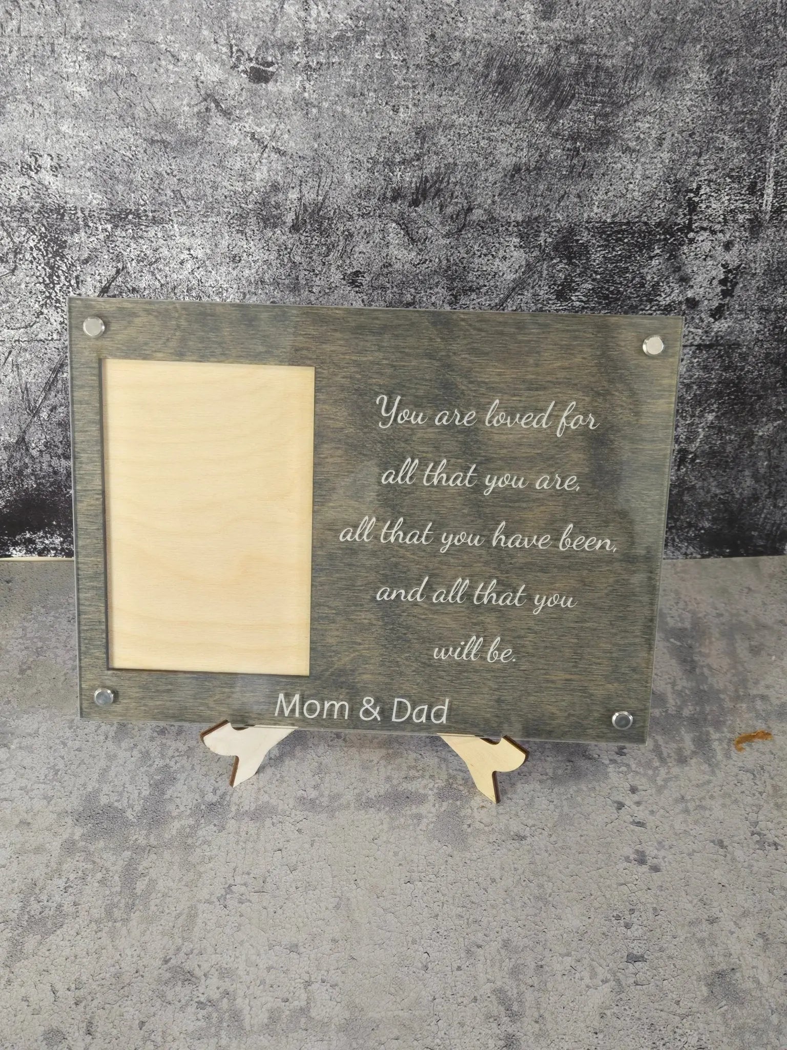 Personalized Engraved Picture Frame- Personalize With Your Favorite Quote or Personal Message EverLee Creations