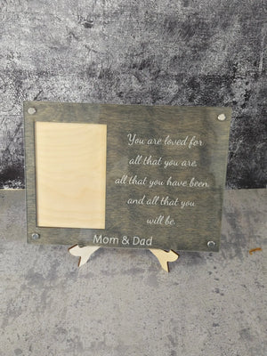 Personalized Engraved Picture Frame- Personalize With Your Favorite Quote or Personal Message EverLee Creations