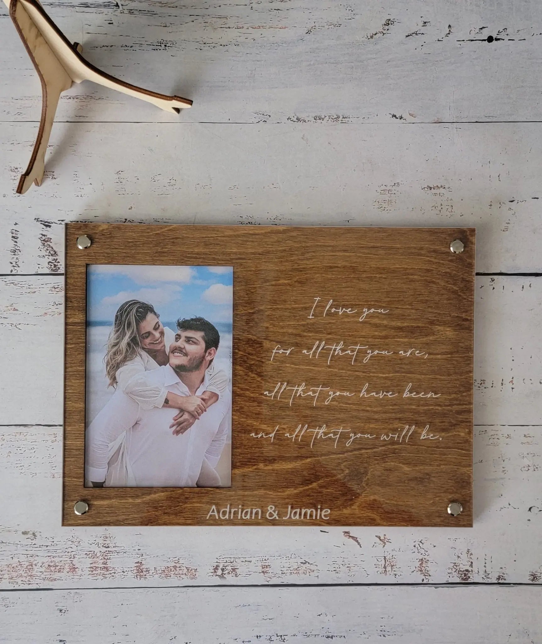 Personalized Engraved Picture Frame- Personalize With Your Favorite Quote or Personal Message EverLee Creations