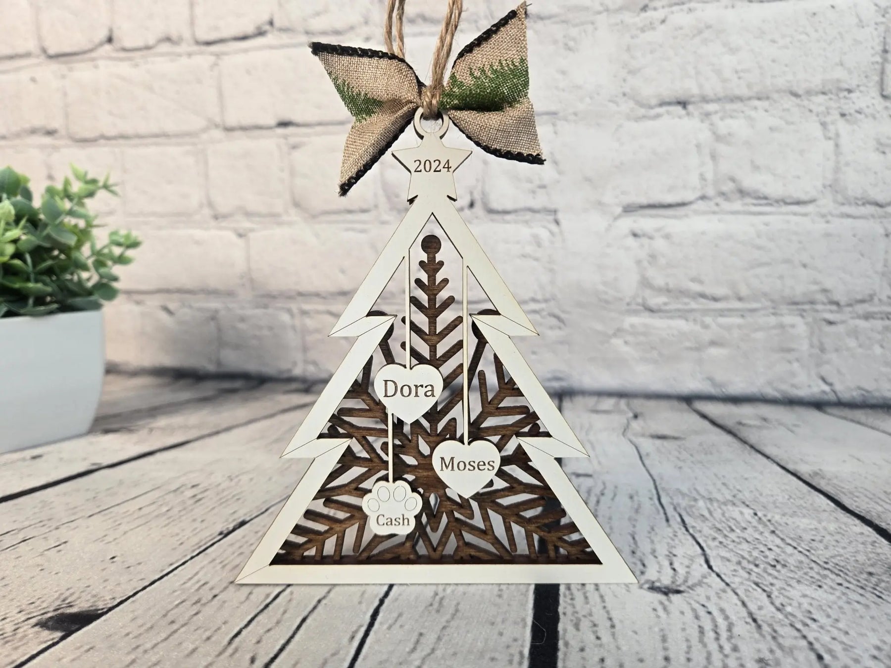 Personalized Family Tree Ornament EverLee Creations