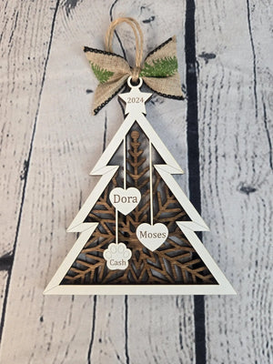 Personalized Family Tree Ornament EverLee Creations