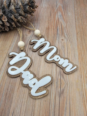 Personalized Stocking Tag Ornament,Personalized Christmas Stocking Tag- Family Names EverLee Creations