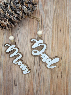 Personalized Stocking Tag Ornament,Personalized Christmas Stocking Tag- Family Names EverLee Creations
