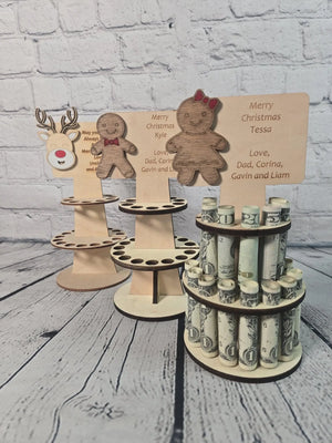 Personalized Tiered Christmas Money Cake EverLee Creations