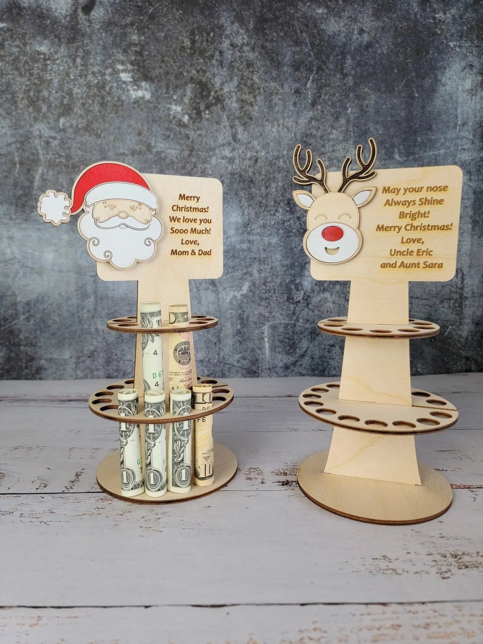 Personalized Tiered Christmas Money Cake EverLee Creations