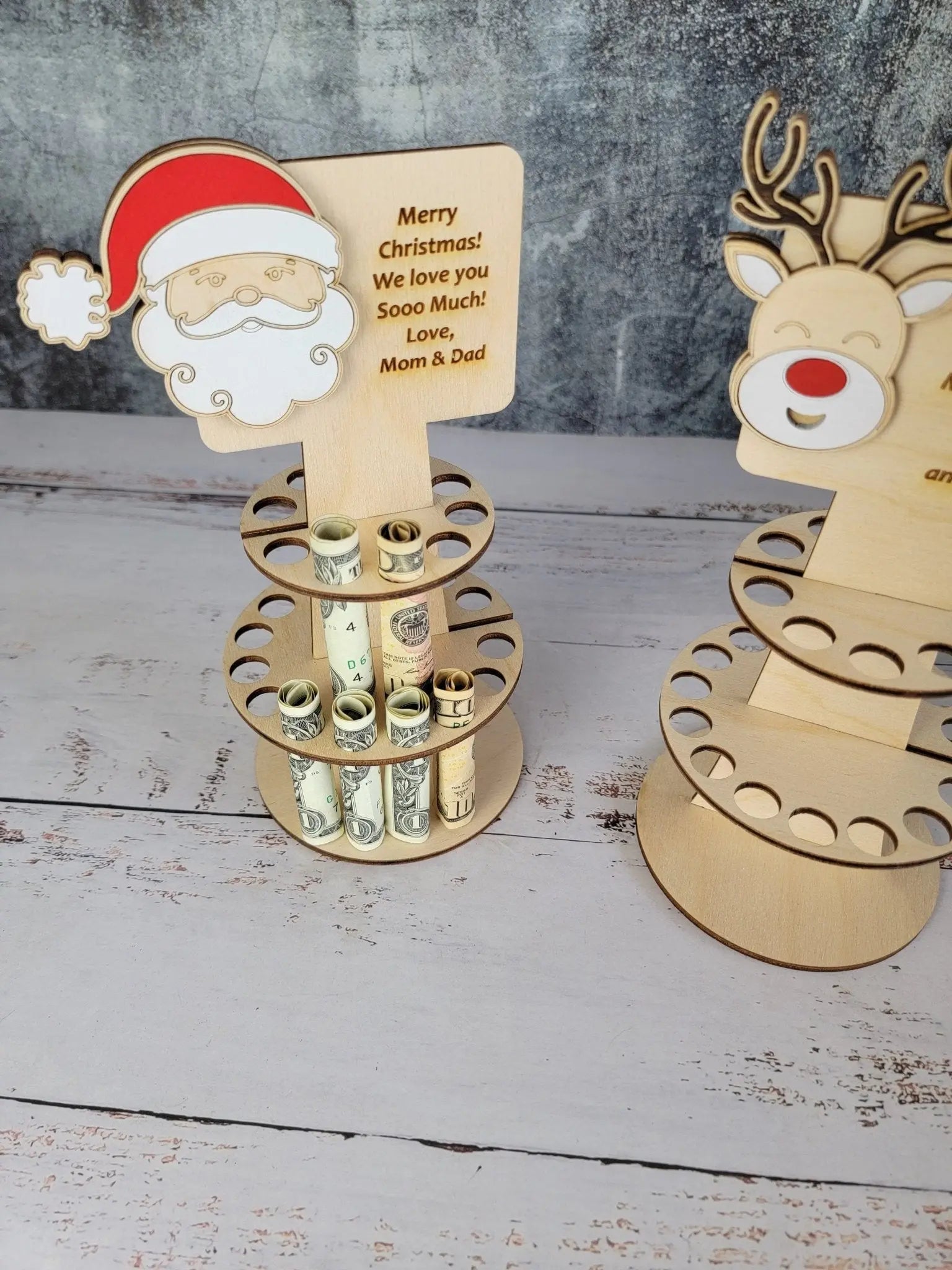 Personalized Tiered Christmas Money Cake EverLee Creations