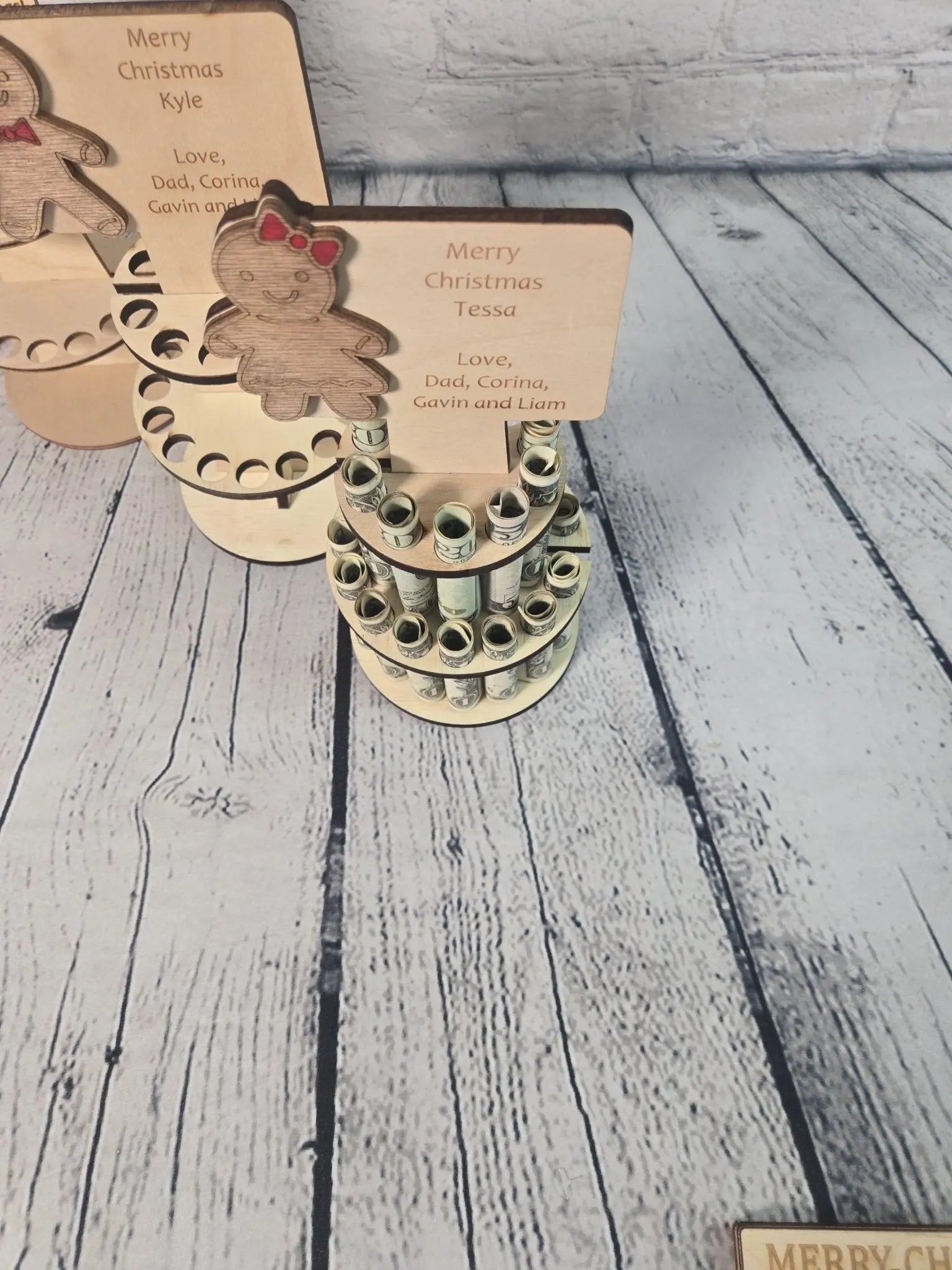 Personalized Tiered Christmas Money Cake EverLee Creations