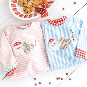 Pink Cookies For Santa Romper Seven Lantern Lane