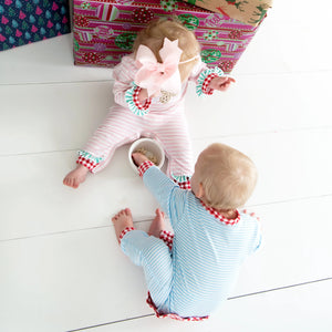Pink Cookies For Santa Romper Seven Lantern Lane