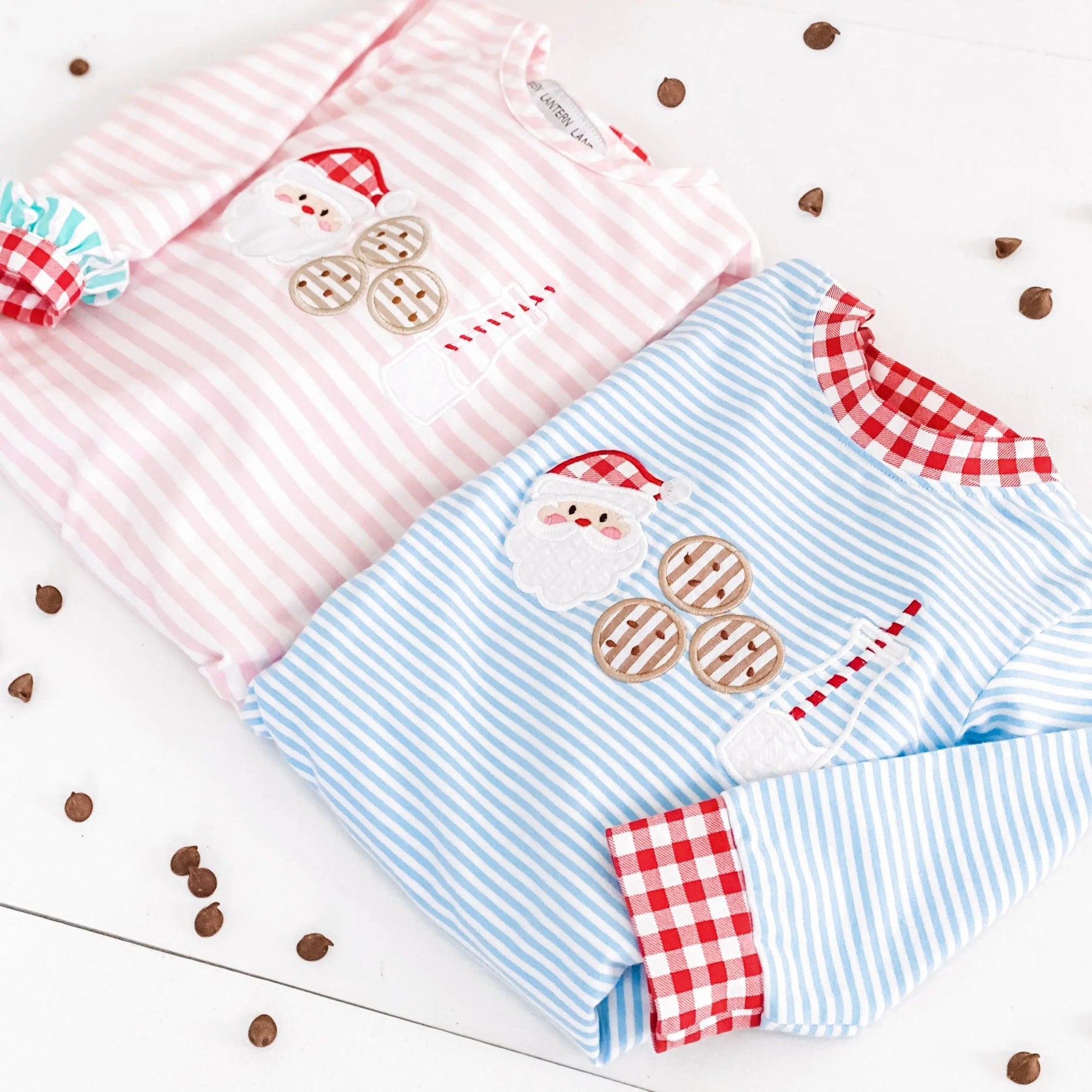 Pink Cookies For Santa Romper Seven Lantern Lane