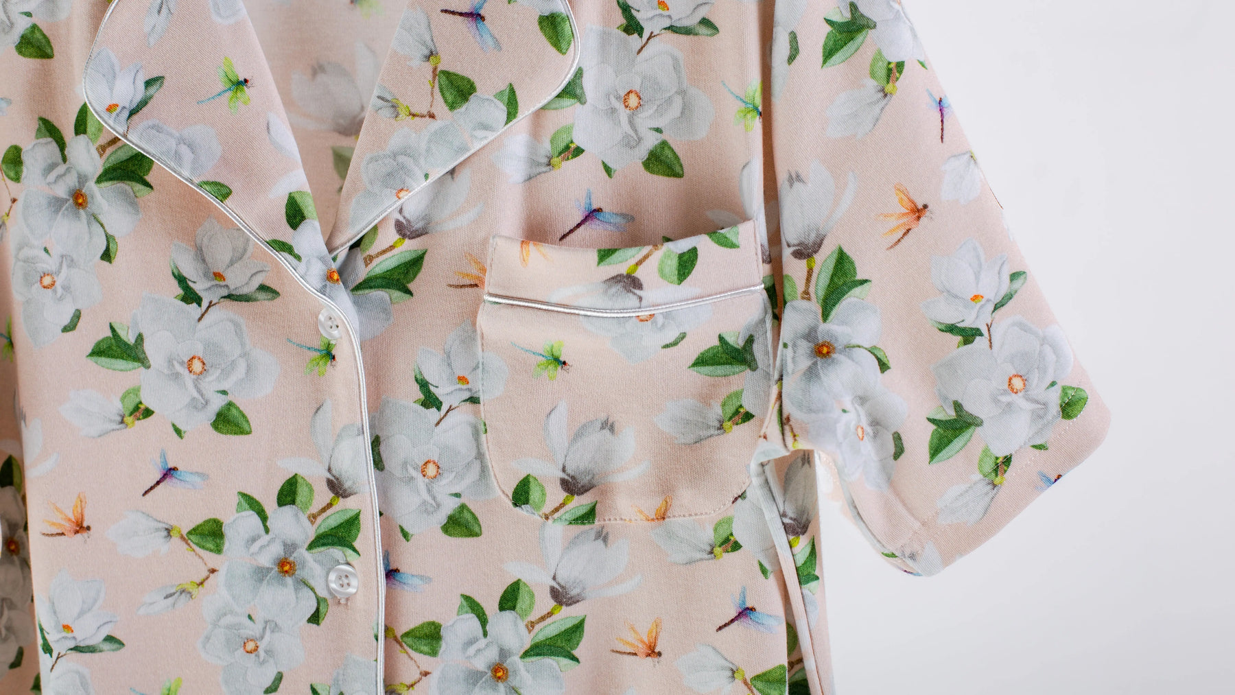 Pink Magnolia Women's Organic Cotton Pajama Nola Tawk