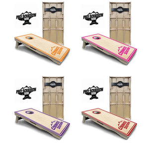Pinstripe CS Logo Cornhole Boards - Pro Solution Elite Series Cornhole Solutions