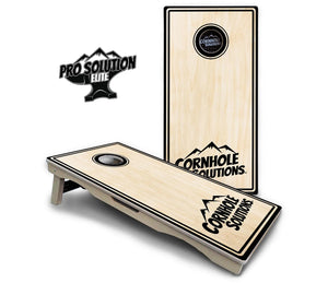 Pinstripe CS Logo Cornhole Boards - Pro Solution Elite Series Cornhole Solutions