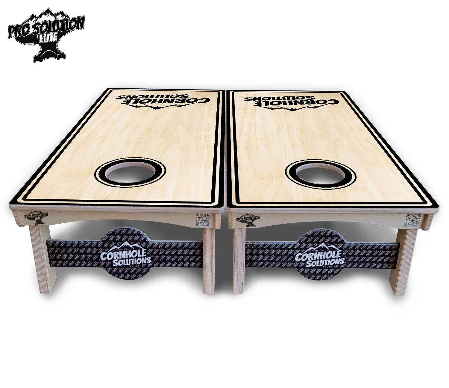 Pinstripe CS Logo Cornhole Boards - Pro Solution Elite Series Cornhole Solutions