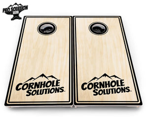 Pinstripe CS Logo Cornhole Boards - Pro Solution Elite Series Cornhole Solutions