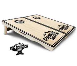 Pinstripe CS Logo Cornhole Boards - Pro Solution Elite Series Cornhole Solutions