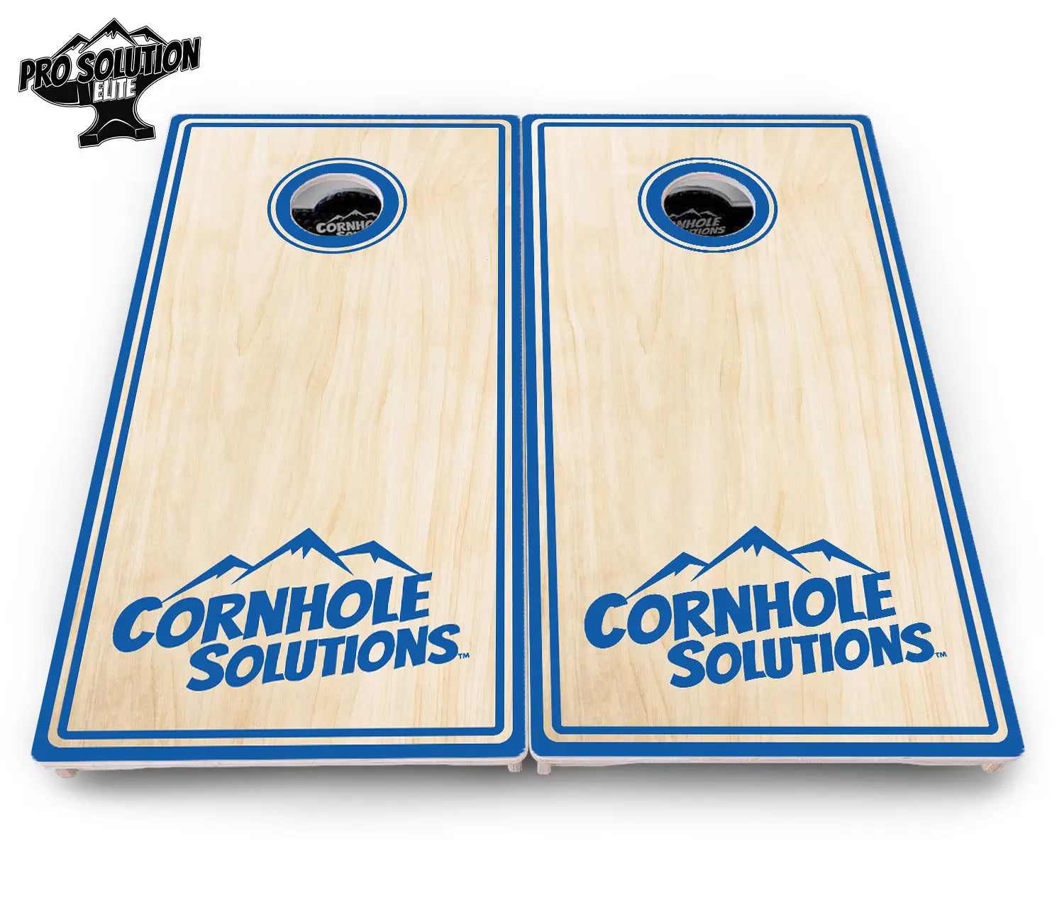 Pinstripe CS Logo Cornhole Boards - Pro Solution Elite Series Cornhole Solutions