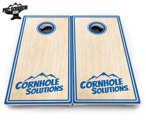Pinstripe CS Logo Cornhole Boards - Pro Solution Elite Series Cornhole Solutions