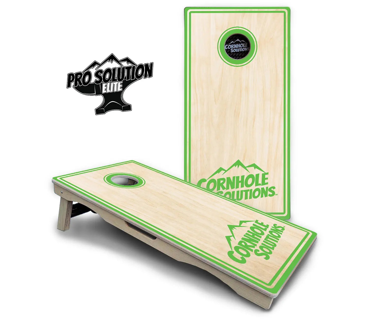 Pinstripe CS Logo Cornhole Boards - Pro Solution Elite Series Cornhole Solutions