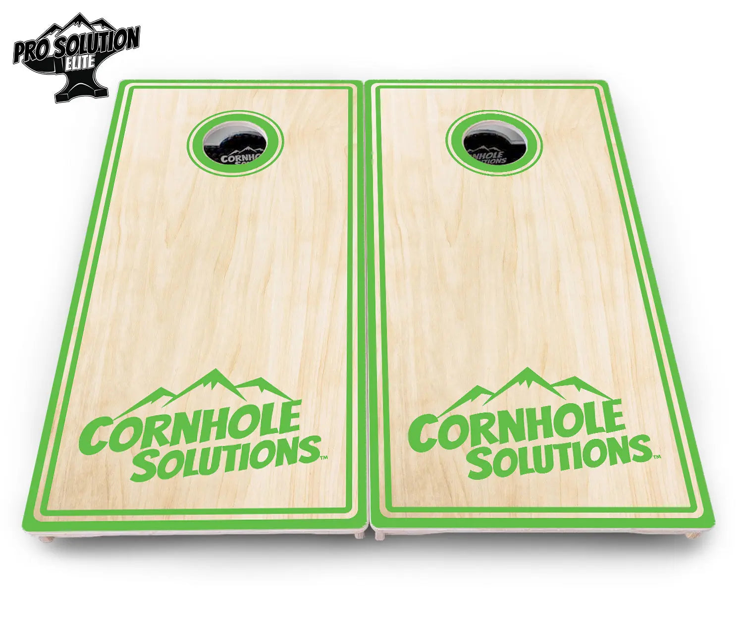 Pinstripe CS Logo Cornhole Boards - Pro Solution Elite Series Cornhole Solutions